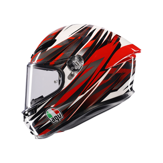 AGV K6 S Reeval Helmet - White/Red/Grey