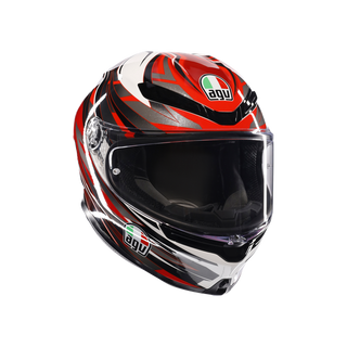 AGV K6 S Reeval Helmet - White/Red/Grey