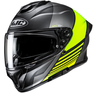 HJC C71 Morix Series MC-3HSF Full Face Helmet - Grey/Fluro Yellow