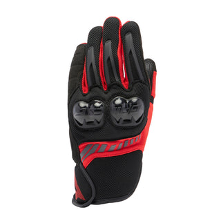 Dainese Mig 3 Air Tex Gloves - Black/Red-Lava