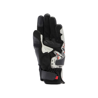 Dainese Mig 3 Unisex Leather Gloves - Black/Red-Spray/White