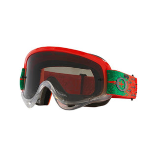 Oakley O Frame Troy Lee Designs Carrack Orange Goggles With Dark Grey Lens