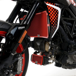 R&G Oil Cooler Guard, BLACK, Ducati Hypermotard 950