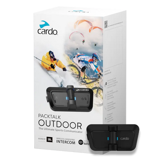 Cardo PACKTALK OUTDOOR (JBL Audio) Bluetooth Intercom - BLACK