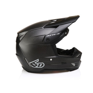 6D ATR-3 Solid Full Face Helmet - Matt Black FIM
