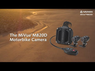 Navman MiVue 820D Motorcycle Dash Cam - Front & Rear Cameras