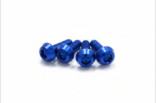DRC Aluminum M6 Blue Taper Bolts 30mm - Pack of 4
