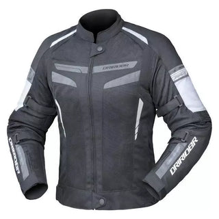 Dririder Air Ride 5 Ladies Motorcycle Jacket - Black/White/Grey