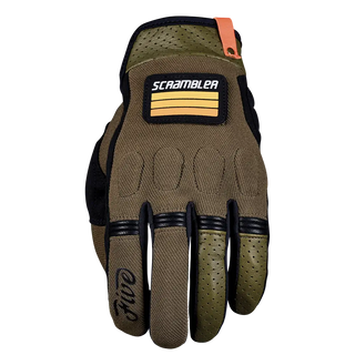 Five Scrambler Gloves - Khaki/Black