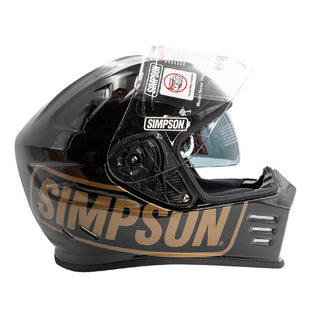Simpson Venom Full Face Helmet - Logo ST Black
