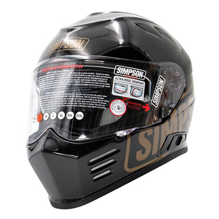 Simpson Venom Full Face Helmet - Logo ST Black