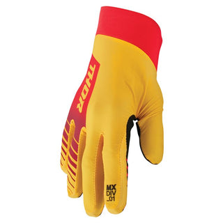 Thor Agile Analog Gloves - Lemon/Red