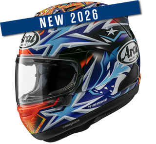 Arai RX-7V EVO Okamoto Compass Road Full Face Motorcycle Helmet - Blue