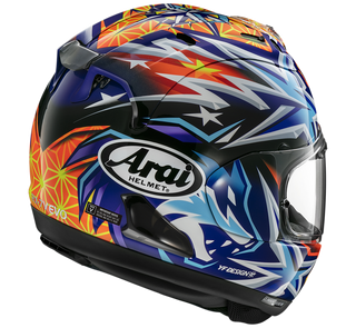 Arai RX-7V EVO Okamoto Compass Road Full Face Motorcycle Helmet - Blue