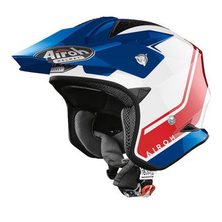 Airoh Trr-S ‘Keen’ Helmet - Blue/Red Gloss