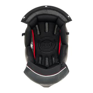 KYT TT Revo Helmet Crown Pad - Black / S