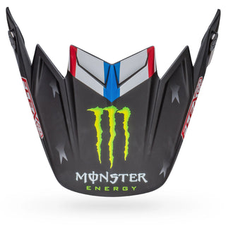 Bell Moto-9S Flex Tomac Replica 22 Helmet Peak - Matte Black / White