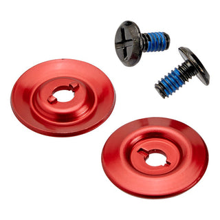 Biltwell Gringo S Lane Splitter Hardware Kit - Black Screw/Red Baseplate