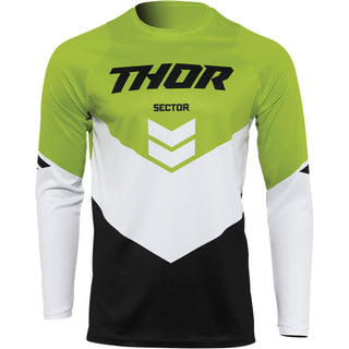 Thor Youth Sector Chev Jersey - Black/Green