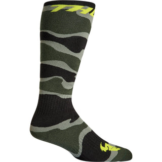 Thor Youth Mx Socks - Camo Green/Acid