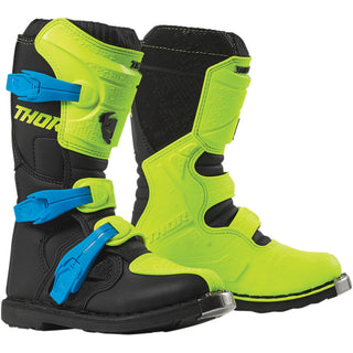 Thor Youth Blitz XP Boots - Flo Acid/Black