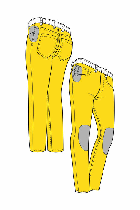 PMJ Deux 36L Jeans  (With Belt) - Worker Blue