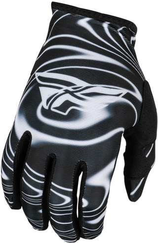 Fly Racing 2024 Lite Warped Gloves - Black White