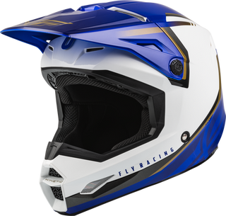 Fly Racing Youth Kinetic Vision Helmet - White Blue