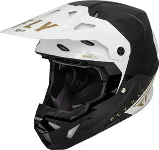 Fly Racing Youth Formula CP Slant Helmet - Black/White/Gold