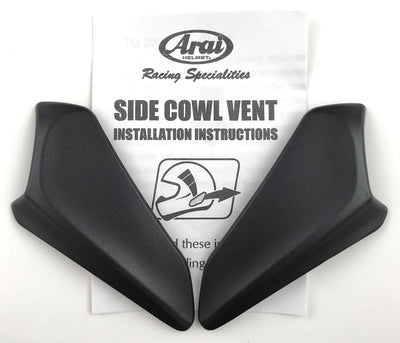 Arai Rx-7V Vent 5 Side Cowl Set - Black Frost