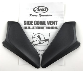 Arai Rx-7V Vent 5 Side Cowl Set - Black Frost