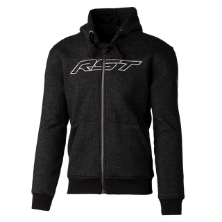 RST Zip Logo CE Kevlar Hoodie - Black/Grey