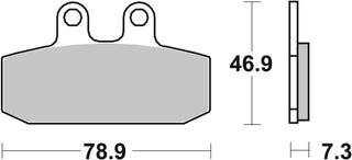 SBS FRICTION - Sinter Front Scooter Brake Pads - 108MS-