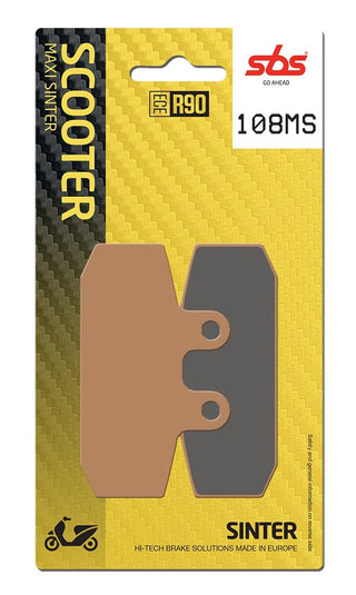 SBS FRICTION - Sinter Front Scooter Brake Pads - 108MS-