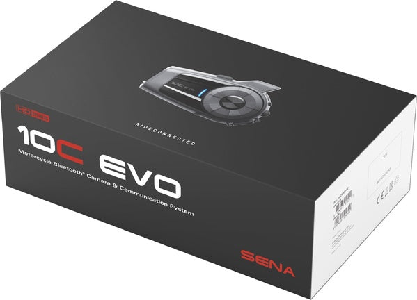 Sena 10C-EVO Bluetooth Comms, Camera w HD Speakers - No FM radio
