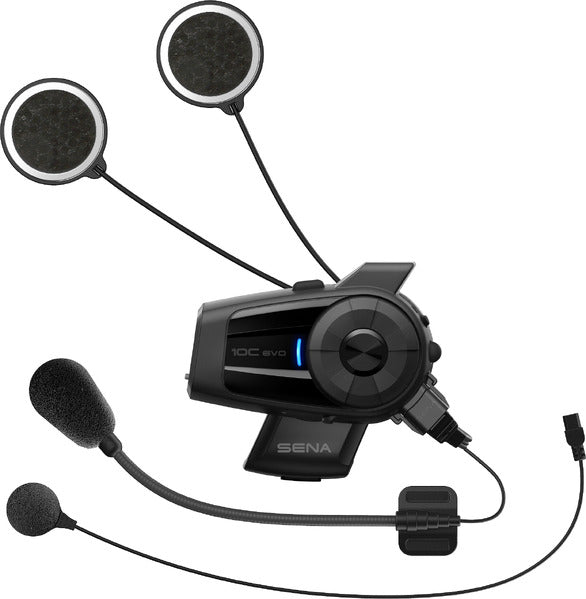 Sena 10C-EVO Bluetooth Comms, Camera w HD Speakers - No FM radio