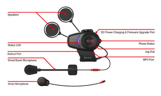 Sena 10S Single Pack, No Aux/Fm Radio