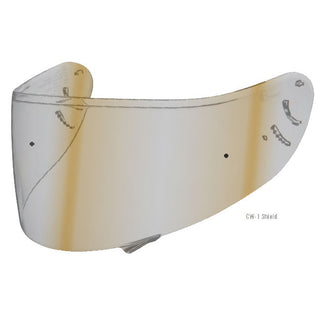 Shoei CW-1 Iridium Visor Fits X-Tweleve, XR1000 - Spectra Silver