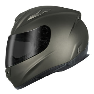 Dririder D-Sport Motorcycle Full Face Helmet - Matte Titanium