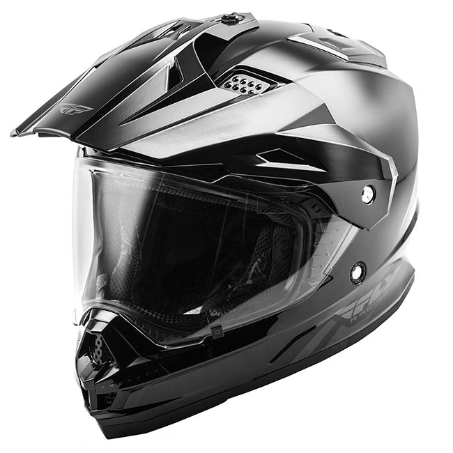 Fly Racing Trekker V2 Motorcycle Helmet - Black