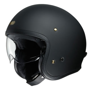 Shoei J.O Open Face Helmet - Matt Black - MotoHeaven