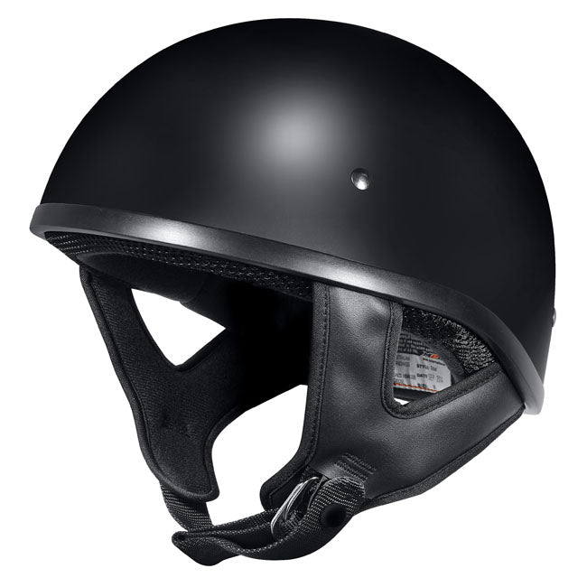 M2R Rebel Shorty Open Face Motorcycle Helmet - Semi Flat Black