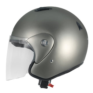 M2R 290 Open Face Motorcycle Helmet - Titanium