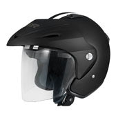 M2R 290 Urban PC-5F Open Face Motorcycle Helmet - Matt Black
