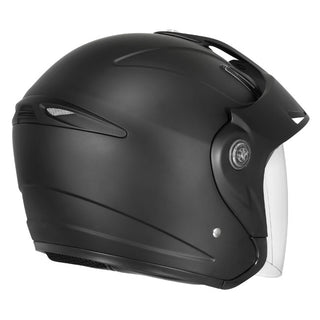 Dririder Freedom J2P Motorcycle Open Face Helmet - Matte Black