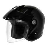 Dririder Freedom J2P Motorcycle Open Face Helmet - Black