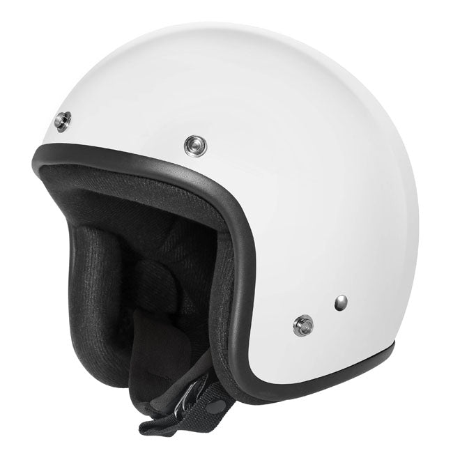 Dririder Base Motorcycle Open Face Road Helmet - White