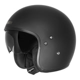Dririder Highway Motorcycle Open Face Helmet -  Matte Black
