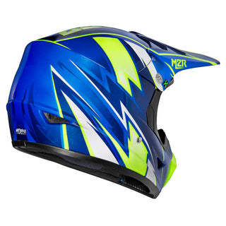 M2R Youth Thunder PC-2 Motorcycle Youth Helmet - Blue