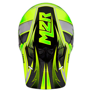 M2R Youth Thunder PC-3 Motorcycle Youth Helmet - Hi-Vis